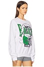 view 2 of 4 Eagles Conversion Crew Fleece Sweatshirt in White