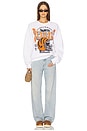 view 4 of 4 Bengals Conversion Crew Fleece Sweatshirt in White