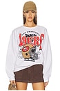 view 1 of 4 49ers Conversion Crew Fleece Sweatshirt in White