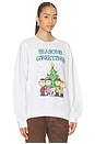 view 2 of 4 Peanuts Seasons Greetings Sweatshirt in White