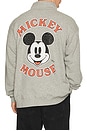 view 1 of 4 Mickey Mouse Fleece Yoke Sweatshirt in Heather Grey