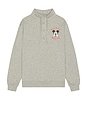 view 4 of 4 Mickey Mouse Fleece Yoke Sweatshirt in Heather Grey