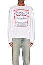 view 3 of 3 Budweiser Label Sweater in White