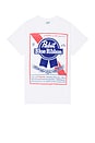 view 1 of 3 Pabst Blue Ribbon Label Tee in White