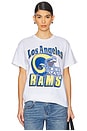 view 1 of 4 Rams Throwback Helmut Tee in White