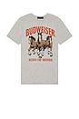view 1 of 4 Budweiser King Of Beers Tee in Heather Grey