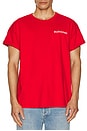 view 4 of 4 Budweiser Label Tee in Cherry Red