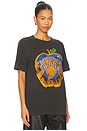 view 2 of 4 Knicks Big Apple Vintage Tee in True Black