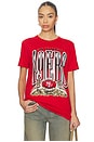view 1 of 4 T-SHIRT VINTAGE 49ERS GOLD RUSH in Licorice