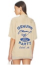 view 3 of 4 Ford Mustang Camp Shirt in Camel
