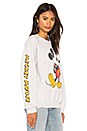 view 2 of 4 Mickey Mouse Classic Oversized Sweatshirt in Ash Heather