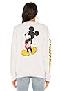 view 3 of 4 Mickey Mouse Classic Oversized Sweatshirt in Ash Heather