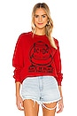 view 1 of 5 ACDC Hells Bells Sweatshirt in Red