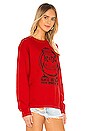 view 3 of 5 ACDC Hells Bells Sweatshirt in Red