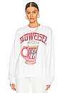 view 2 of 5 GOLA CARECA ESTAMPADA BUDWEISER STEIN in White