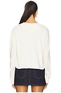 view 3 of 4 A Hot Mess Kickoff Crop Crew Sweatshirt in Vintage White