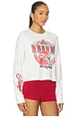view 2 of 4 Chiefs Helmet Crop Sweatshirt in Vintage White
