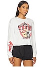 view 2 of 4 49ers Helmet Crop Sweatshirt in Vintage White