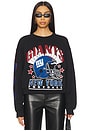 view 1 of 5 Giants Glitter Helmet Crew Fleece in Black