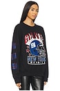 view 2 of 5 Giants Glitter Helmet Crew Fleece in Black