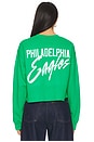 view 4 of 6 Eagles Bling Crop Crew Sweatshirt in Kelly