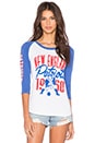 view 1 of 3 Patriots All American Raglan Tee in Sugar & Liberty