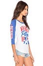 view 2 of 3 Patriots All American Raglan Tee in Sugar & Liberty