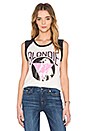 view 1 of 3 TOP SIN MANGAS BLONDIE in Ivory & Jet Black