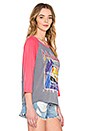 view 2 of 3 Def Leppard Pyromania Raglan Tee in Classic Grey & Licorice