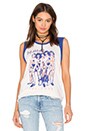view 1 of 4 Def Leppard Tank in Ivory & Signal Blue