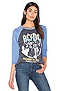 view 1 of 4 ACDC Highway To Hell Tee in Jet Black & Light Navy