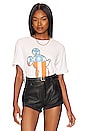 view 1 of 5 Mickey Stripes Tee in Vintage White