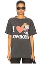 view 1 of 4 I Love Cowboy Snoopy Tee in Vintage Black