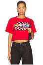 view 1 of 4 Nascar Racing Crop Tee in Red