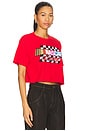view 2 of 4 Nascar Racing Crop Tee in Red