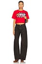 view 4 of 4 Nascar Racing Crop Tee in Red