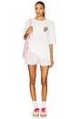 view 5 of 5 Hot Lips Checkers Oversized Tee in Vintage White