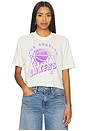 view 1 of 4 Lakers Lakers Mock Crop Tee in White