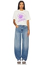 view 4 of 4 Lakers Lakers Mock Crop Tee in White
