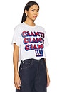 view 3 of 5 Giants Repeat Glitter Crop Tee in White