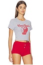 view 2 of 4 T-SHIRT GRAPHIQUE NEW YORK BIG APPLE THE BABY TEE in Heather Grey