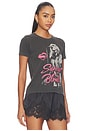 view 2 of 4 T-SHIRT SUPERGIRL X BLONDIE in Vintage Black With Pigment Dye