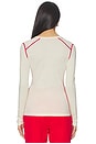 view 3 of 4 Zuri Baselayer Top in Ivory & Gondola