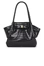 view 1 of 4 Hana Medium Tote Bag in Black Croc