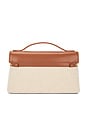 view 3 of 5 Thea Top Handle Bag in Brown Canvas