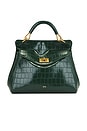 view 2 of 5 Lucia Classic Top Handle Bag in Green Croc
