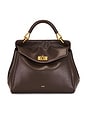 view 2 of 5 BOLSA DE MÃO CLÁSSICA LUCIA in Dark Brown