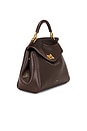 view 4 of 5 BOLSA DE MÃO CLÁSSICA LUCIA in Dark Brown