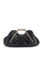 view 2 of 4 BOLSA CLUTCH COM ESTRUTURA DE METAL LILA in Black