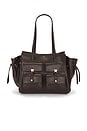 view 1 of 4 Linda Tote Bag in Dark Brown
